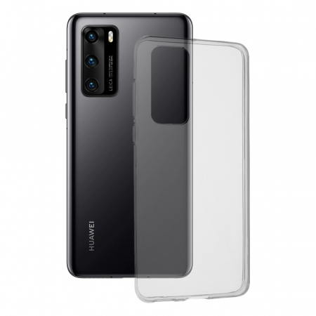 Huawei P40 - Husa Clear Silicone pentru Huawei P40, Transparent
