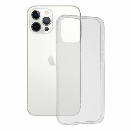 iPhone 12 Pro - Husa Clear Silicone pentru iPhone 12 / 12 Pro, Transparent