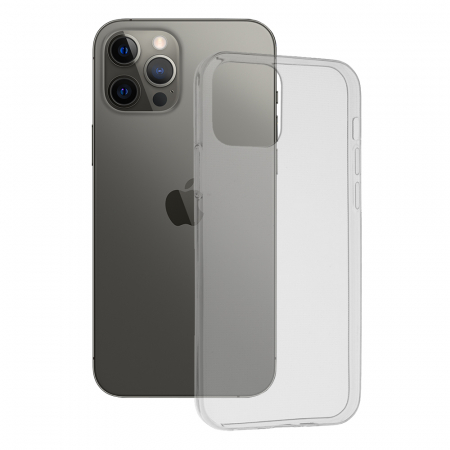 iPhone 12 Pro Max - Husa Clear Silicone pentru iPhone 12 Pro Max, Transparent