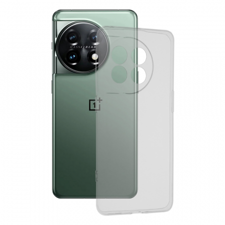 OnePlus - Husa Clear Silicone pentru OnePlus 11, Transparent