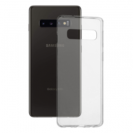 Galaxy S10+ - Husa Clear Silicone pentru Samsung Galaxy S10+, Transparent