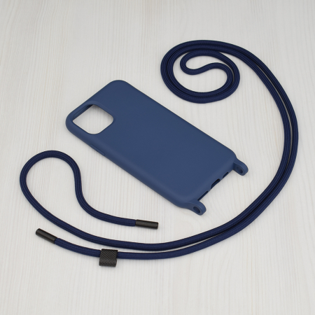 Husa cu snur iPhone 11 Pro, Crossbody Lanyard, Blue [1]