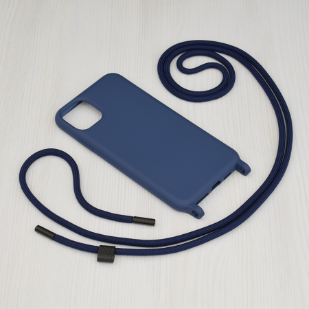 Husa cu snur iPhone 11 Pro Max, Crossbody Lanyard, Blue [1]