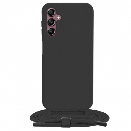 Galaxy A14 - Husa cu snur Samsung Galaxy A14 4G / A14 5G, Crossbody Lanyard, Negru