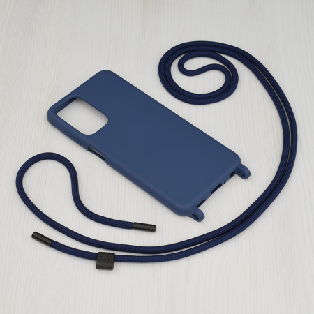 Husa cu snur Samsung Galaxy A23 4G / A23 5G, Crossbody Lanyard, Blue [1]