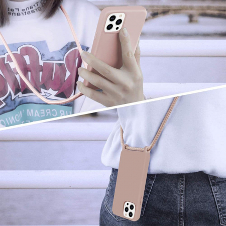 Husa cu snur Samsung Galaxy A53 5G, Crossbody Lanyard, Yellow [6]