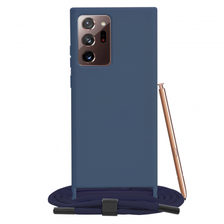 Galaxy Note 20 Ultra - Husa cu snur Samsung Galaxy Note 20 Ultra, Crossbody Lanyard, Blue