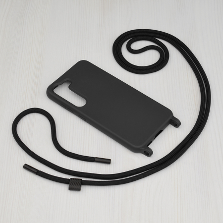 Husa cu snur Samsung Galaxy S23, Crossbody Lanyard, Negru [1]