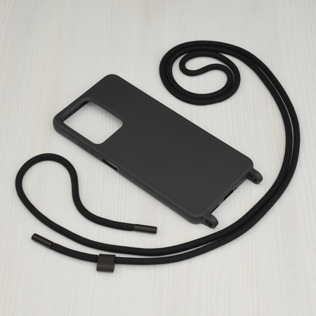 Husa cu snur Xiaomi Redmi Note 12 Pro, Crossbody Lanyard, Negru [2]
