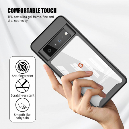 Husa Defense 360 + folie protectie pentru Google Pixel 6 Pro, Negru [4]
