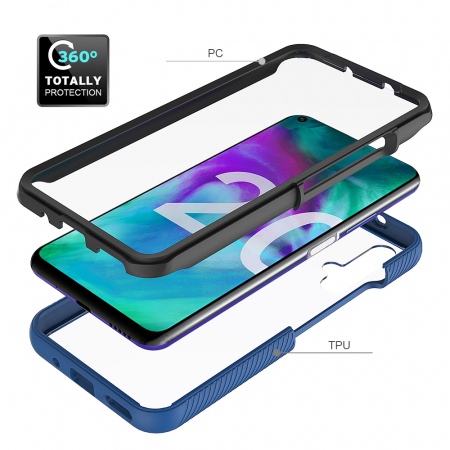 Husa Defense 360 + folie protectie pentru Huawei Nova 5T, Negru [1]