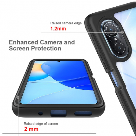 Husa Defense 360 + folie protectie pentru Huawei Nova 9 SE, Negru [3]
