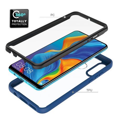 Husa Defense 360 + folie protectie pentru Huawei P30 Lite, Negru [1]