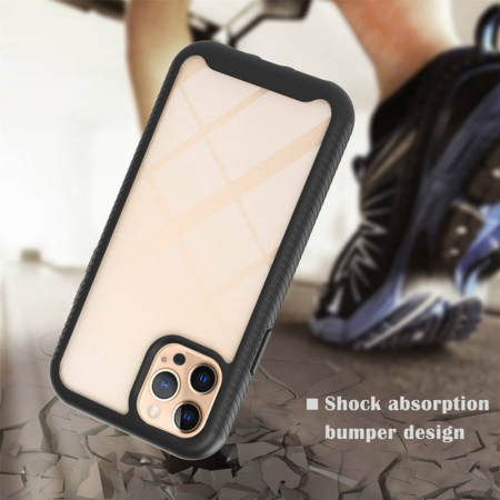 Husa Defense 360 + folie protectie pentru iPhone 12 Pro Max, Negru [2]