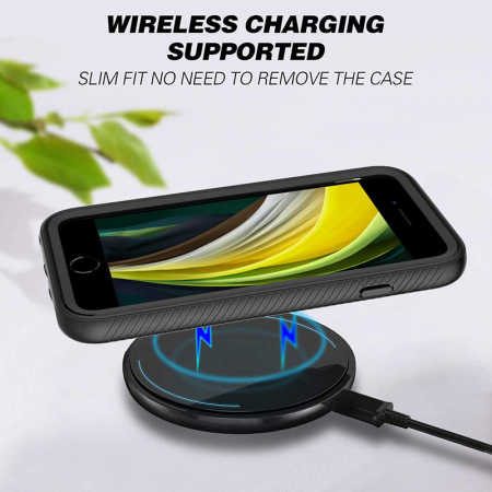 Husa Defense 360 + folie protectie pentru iPhone 6 / 7 / 8, Negru [5]