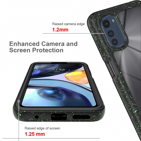 Husa Defense 360 + folie protectie pentru Motorola Moto E32, Negru [4]
