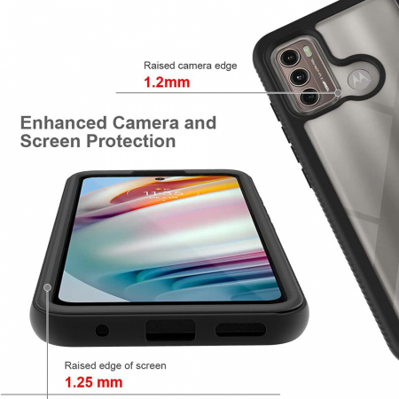Husa Defense 360 + folie protectie pentru Motorola Moto G60, Negru [5]