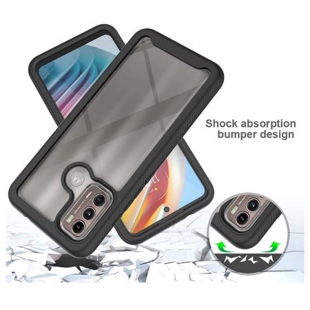 Husa Defense 360 + folie protectie pentru Motorola Moto G60, Negru [4]
