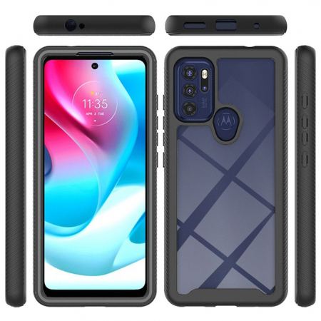 Husa Defense 360 + folie protectie pentru Motorola Moto G60s, Negru [5]