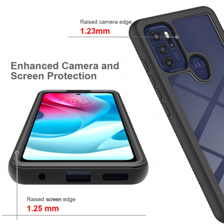 Husa Defense 360 + folie protectie pentru Motorola Moto G60s, Negru [4]