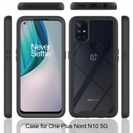 Husa Defense 360 + folie protectie pentru OnePlus Nord N10 5G, Negru [5]