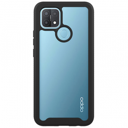 Oppo A15 / A15s - Husa Defense 360 + folie protectie pentru OPPO A15 / A15s, Negru
