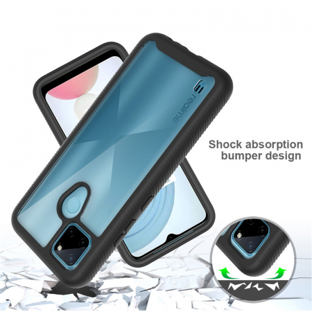 Husa Defense 360 + folie protectie pentru Realme C21Y, Negru [3]
