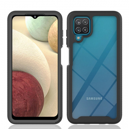 Husa Defense 360 + folie protectie pentru Samsung Galaxy A12, Negru [2]