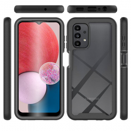 Husa Defense 360 + folie protectie pentru Samsung Galaxy A13 4G, Negru [2]