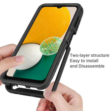 Husa Defense 360 + folie protectie pentru Samsung Galaxy A13 5G, Negru [3]