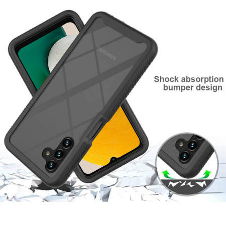 Husa Defense 360 + folie protectie pentru Samsung Galaxy A13 5G, Negru [1]