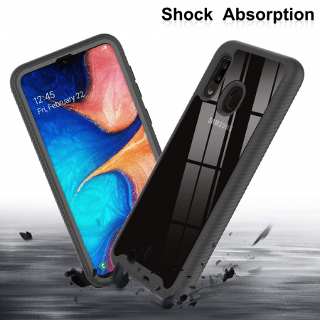 Husa Defense 360 + folie protectie pentru Samsung Galaxy A20e, Negru [2]