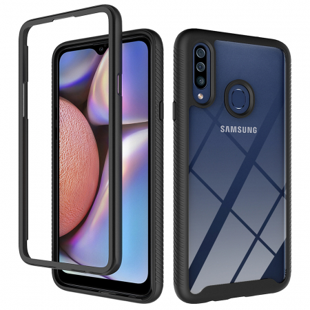 Galaxy A20s - Husa Defense 360 + folie protectie pentru Samsung Galaxy A20s, Negru