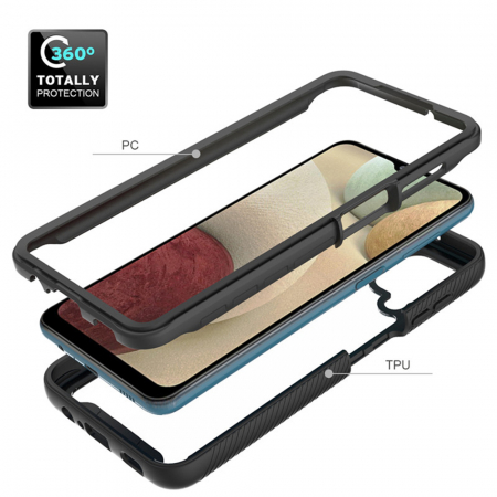 Husa Defense 360 + folie protectie pentru Samsung Galaxy A20s, Negru [1]