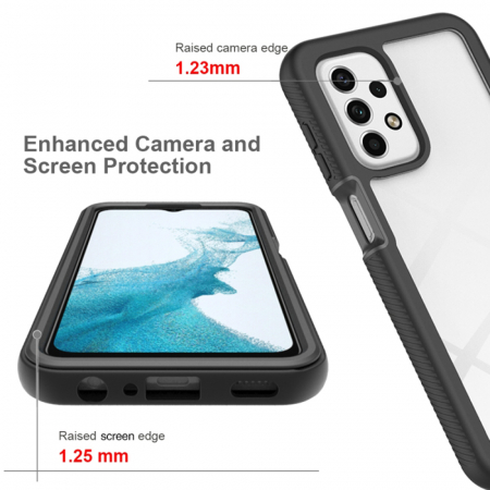Husa Defense 360 + folie protectie pentru Samsung Galaxy A23 4G, Negru [5]