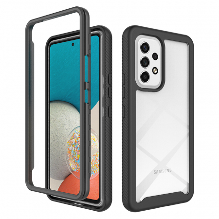 Galaxy A33 5G - Husa Defense 360 + folie protectie pentru Samsung Galaxy A33 5G, Negru