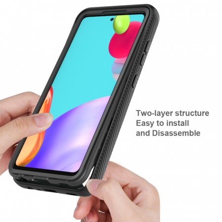 Husa Defense 360 + folie protectie pentru Samsung Galaxy A72 4G, Negru [3]