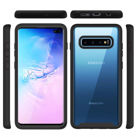 Husa Defense 360 + folie protectie pentru Samsung Galaxy S10, Negru [3]