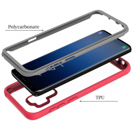 Husa Defense 360 + folie protectie pentru Samsung Galaxy S9 Plus, Negru [1]