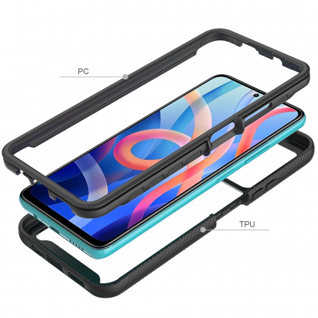 Husa Defense 360 + folie protectie pentru Xiaomi Redmi Note 11 / 11S, Negru [4]