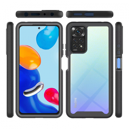 Husa Defense 360 + folie protectie pentru Xiaomi Redmi Note 11 / 11S, Negru [2]