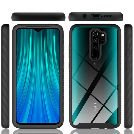 Husa Defense 360 + folie protectie pentru Xiaomi Redmi Note 8 Pro, Negru [5]
