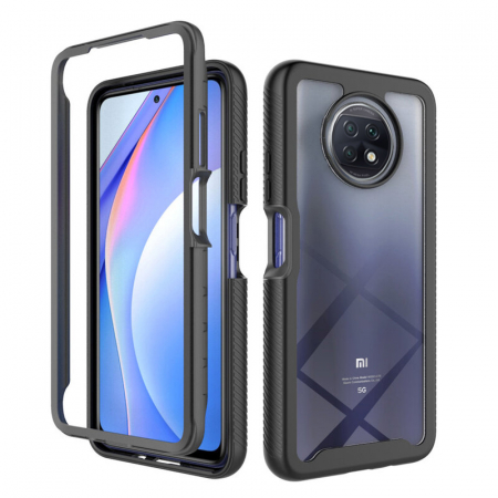 Xiaomi Redmi Note 9T - Husa Defense 360 + folie protectie pentru Xiaomi Redmi Note 9T, Negru