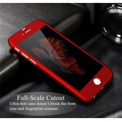 Husa Full Cover 360 + folie sticla iPhone 7, Red [3]