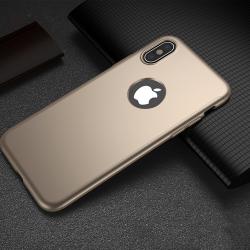Husa Full Cover 360 iPhone X, Gold [1]