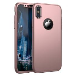 Husa Full Cover 360 iPhone X, Rose Gold [0]