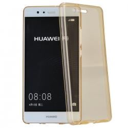 Husa Full TPU 360 (fata + spate) Huawei P9, Gold Transparent [0]