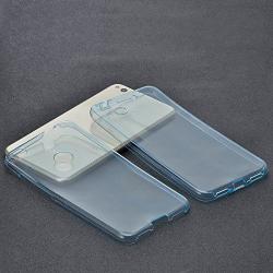 Husa Full TPU 360 (fata + spate) Huawei P9 Lite 2017, Albastru Transparent [2]