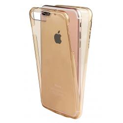 Husa Full TPU 360 (fata + spate) iPhone 8 Plus, Gold Transparent [0]