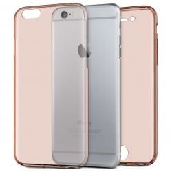 Husa Full TPU 360 (fata + spate) pentru Apple iPhone 6 / 6S, Rose Gold Transparent [0]